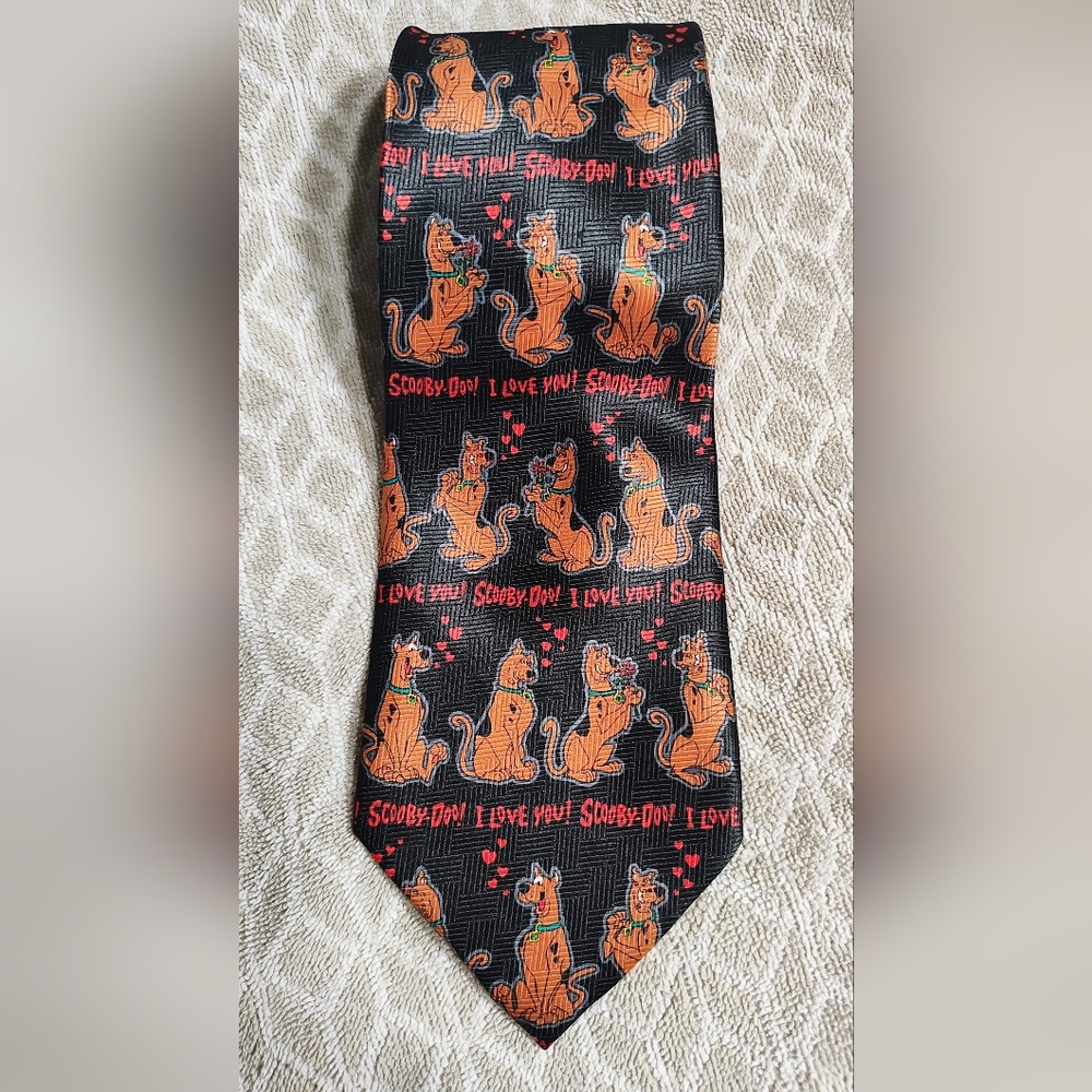Hanna Barbera  Scooby-Doo Black and Orange Tie